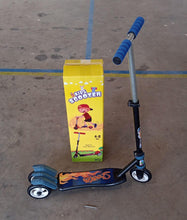 Basic Kids Ride On Leg Push Scooter for Boys and Girls (4 - 8 Years Old Kids) Foldable Scooter Cycle with Height Adjustment for Boys and Girls Multicolor (1 Pc / 3 Wheel)