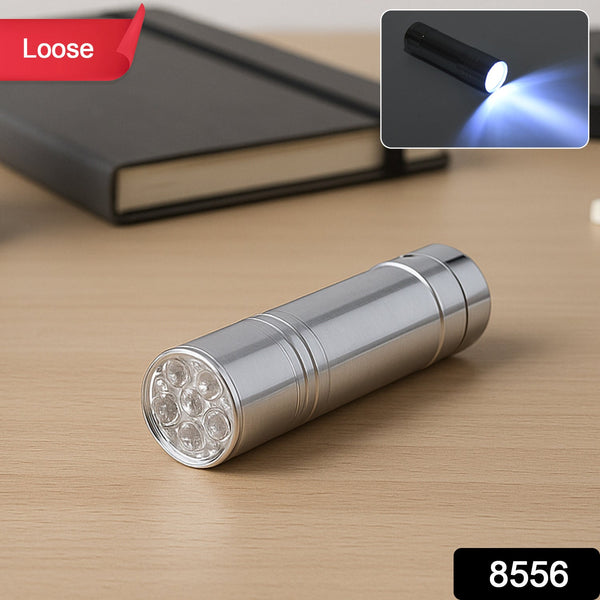 Portable Mini Torch / Flashlight LED Powerful High Lumens Pen Light Easy To Carry, Portable Pocket Compact Torch for Emergency 3 Battery operated (Battery not included / 1 pc)