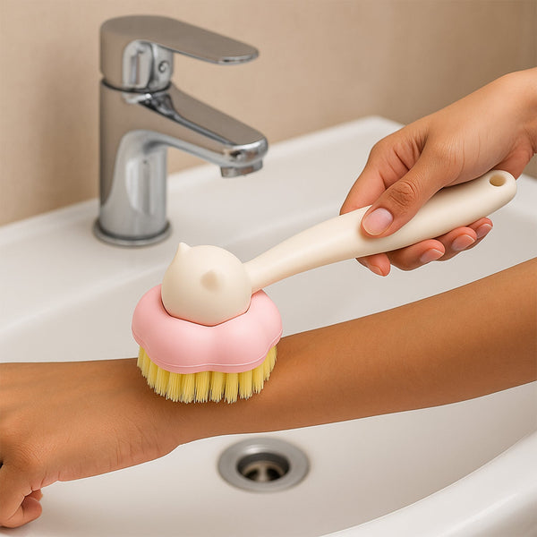 Gentle Touch Long Handle Bath Brush