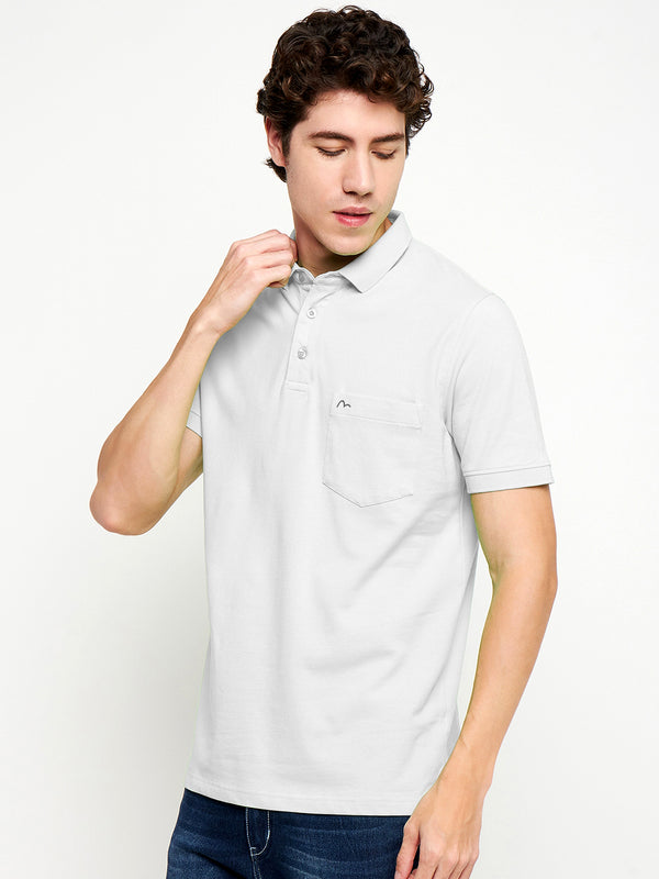 MUDO Men's Polo Collar Half Sleeves T-Shirt | Casual Blended Cotton Polo Style Tee for Office, Casual and Vacation (Size S to 5XL)