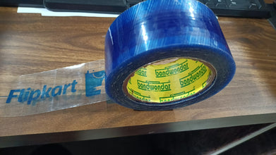 Blue tape for packaging with Flipkart lJAI BALAJI ENTERPRISES for delivery use.