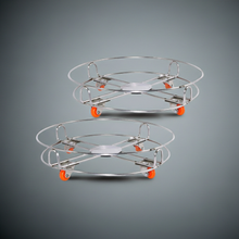 Stainless Steel Gas Cylinder Trolley with Wheels LPG Cylinder Roller Stand Movable Trolley